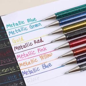 일본 펜텔 젤 투톤 플래시 1.0mm K110 컬러 하이브리드 메탈릭 축하 카드 귀여운 학교 사무용품 1개