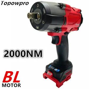 전동라쳇 충전식 임팩 드릴 밀워키 18V 배터리 전기 렌치 2000N.M 고 토크 1/2 브러시리스 임팩트 자동차