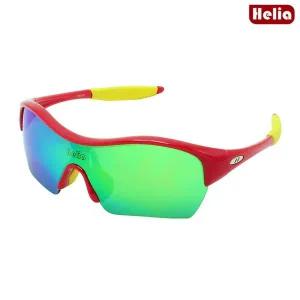 [골드스마일]헬리아 주니어 고글 스톰 레드옐로우 (렌즈색 그린)