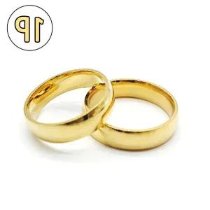 [콩심팥심]금색 커플반지 티타늄반지 써지컬스틸
