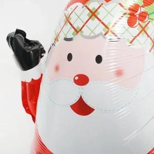 고품질 크리스마스 은박 산타풍선 쥬니어쉐입 선물 꾸미기 (WCF279A)