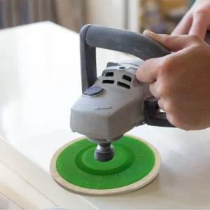 전동드릴광택패드 유막제거 4인치 100mm 양모 연마 휠 패드 앵글 그라인더 금속 대리석 유리 도 디스크 느