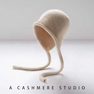 캐시미어비니 캐시미어100 모자 캐시미어 비니 몽골 겨울 여성 니트 귀마개