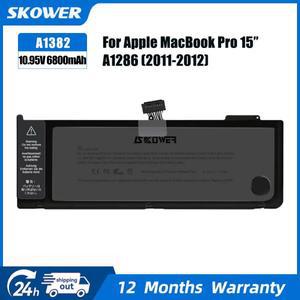 애플 호환 맥북 호환 프로 15인치 A1286 -2012 SKOWER 노트북 배터리