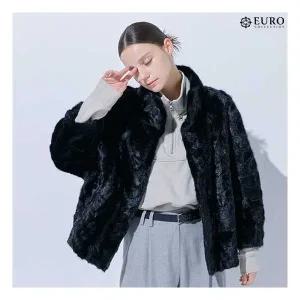유로모피 [최초가 299,000원][유로컬렉션] 밍크 하이넥 케이프 자켓944653