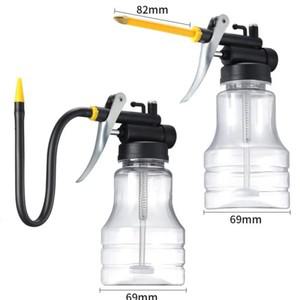 고압 핸드 펌프 오일 캔 스프레이 호스 자동차 포트 병 윤활유 오일러용 금속 건 250 ml