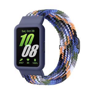 시계 스트랩 + 케이스 samsung 호환 Galaxy Fit3 3 나일론  손목 밴드 팔찌 SmartWatch Watchband 탄력성