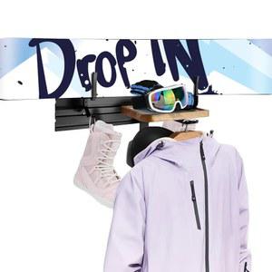 스노우보드, 스키 부츠, 장갑, 의류용 볼드바이핀 보관 랙 다기능 스노보드 벽걸이 - 공간 절약 장비 정리