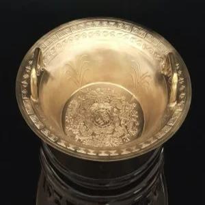 황동 대야 세면대 공진 물진동 공명 공진 파동 다라 세수대야