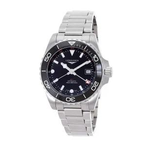 Longines 론진 하이드로콘퀘스트 오토매틱 블랙 다이얼 남성용 시계 L3.790.4.56.6
