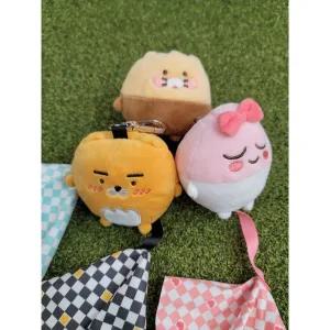 (카카오프렌즈 골프) 말랑 볼 타월 앤 볼 홀더 , 볼주머니 - 라이언,어피치,춘식