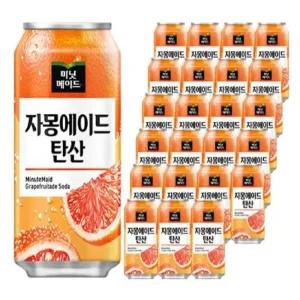 미닛메이드 자몽탄산 캔355ml 24개음료 음료수 맛음료 대용량