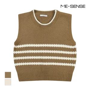 [미센스] ST패턴 니트베스트_MB3YKVMG04Z