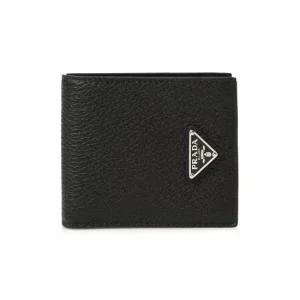삼각 로고 레더 반지갑 2MO513 2E54 F0002