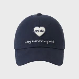 이미스 HEART WAPPEN BALL CAP-NAVY