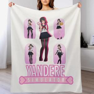 얀데레 시뮬레이터-얀데레 심-얀데레 시뮬레이터 얀데레 시뮬레이터 담요 여행용 고급 담요 소파 위에 깔리