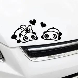 차량용 스티커 초보 운전용 판다 디자인 엄마와 아기 차량 초보운전 캐릭터스티커