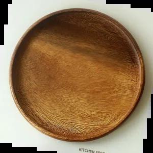 원목접시 아카시아 원형소반 2호