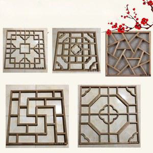 전통 창살 한옥 창호 창문 동양 창호문 사각