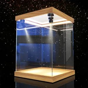 대형 피규어케이스 led 아크릴 조명 장식장 피규어 선반 화이트 케이스 진열대 전시용