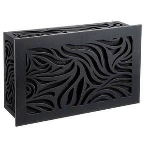 새롱 초인종 차임벨 커버 전용, 접착 테이프와 설치용 나사가 있는 벽 내부용 목재 박스, 대부분의 초인종(블랙)에 맞는 범용