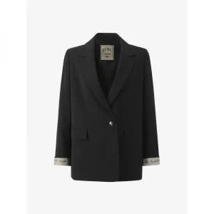 듀엘 턴업 레터링 디테일 싱글 재킷 D252MSF234 333685