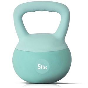 부드러운 케틀벨 무게(5-30파운드) - 가정용 헬스장, 근력 운동 및 피트니스를 위한 철제 모래 채우기 넓은 미끄럼 방지 손잡이가 있는 충격 디자인 남성용 덤벨 대안