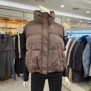 [베스띠벨리]하이넥스트링덕다운패딩조끼BJVJX2771BR_BP