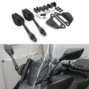 오토바이 백미러 흔들림 방지 사이드 미러 홀더 전진 브래킷 키트 BMW C400X/C400GT(브래킷 + 미러)에 적합합니다