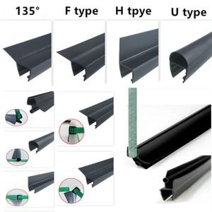 2pcs Weatherstrip 방수 샤워 도어 씰링 스트립 워터 스토퍼 6- 12mm 유리 스크린 씰 갭 실러