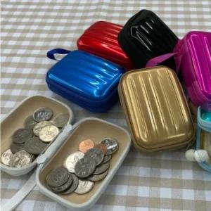 색랜덤 1개 10x7 미니 하드 파우치 케이스 케리어형 동전지갑 미니파우치 이너백 작은파우치 화장품파우치