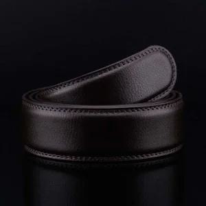 자동버클 교체용 소가죽 벨트(다크브라운) 정장벨트 남성벨트 정장벨트 벨트 허리띠 가죽벨트
