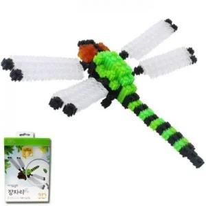 곤충6 잠자리 여름만들기 블록 어린이 곤충 선풍기 캐릭터 도안 나노블럭