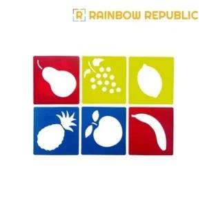 스텐실판 소형 6종세트(과일) 어린이집 선물 어린이날