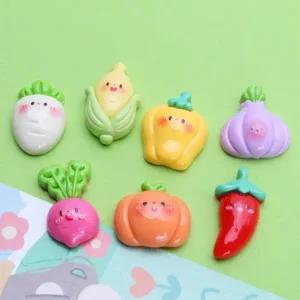 눈달린 야채 캐릭터 파츠 플라스틱 재료 채소 부속