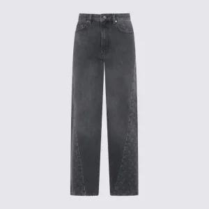 하이웨이스트 버튼 플라이 스트레이트 진 WPA169ACDEN0006 GR90