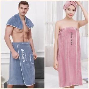 남여샤워가운 목욕 가운 사우나 바스 호텔 홈웨어 타월  41989080)