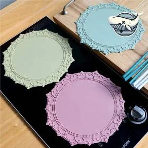 [골드스마일]우아한 실리콘 매트 다용도 방전 매트 예쁜냄비받침대