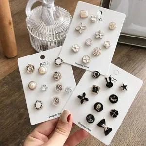 레이디 매너 브로치 단추 오픈방지 옷핀 미니 브로찌 10종 벌어짐방지 포인트