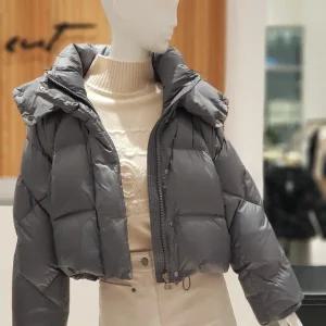 지컷 디태처블 후드 구스다운 숏 패딩 자켓 7213417202