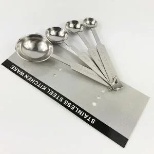 [콩심팥심]원두 제빵 스텐 계량 스푼 수저 4종 세트