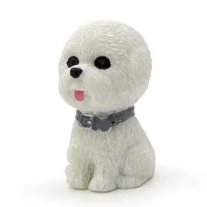 자동차 강아지 인형 피규어 장식품 액세서리 애완견 꾸미기 비숑