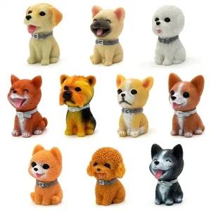 자동차 강아지 인형 피규어 장식품 액세서리 애완견 꾸미기 용품