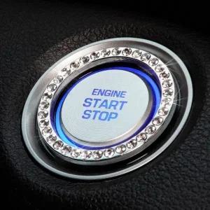 자동차 스타트버튼링 시동버튼링 커버 큐빅 액세서리