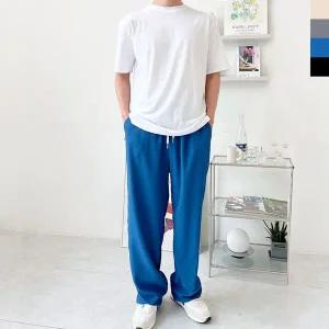 GPP 0M 남자찰랑냉감와이드밴딩팬츠 배기 면 면 면바 레깅스 겨울