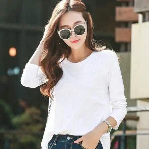 브이넥 형광티셔츠 레이스나시 블랙 무지 라운드