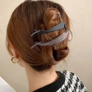 여성 올림머리 묶음머리 트위스트 바나나 헤어 클립핀