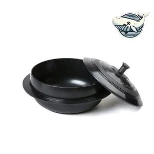 세라믹 코팅 18cm 가마솥 다용도 요리 용기 김치찌개 된장찌개
