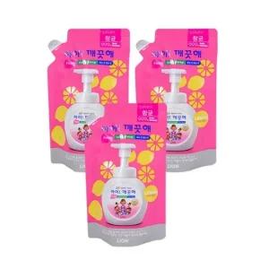 아이깨끗해(리필 200ml) 레몬향 3개 유아핸드워시 핸드워시 거품비누 손세정제