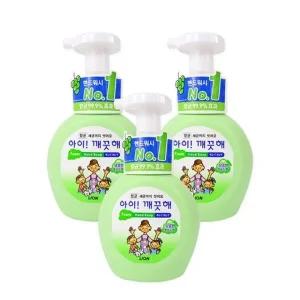 아이깨끗해(용기 250ml) 청포도 3개 유아핸드워시 핸드워시 거품비누 손세정제
